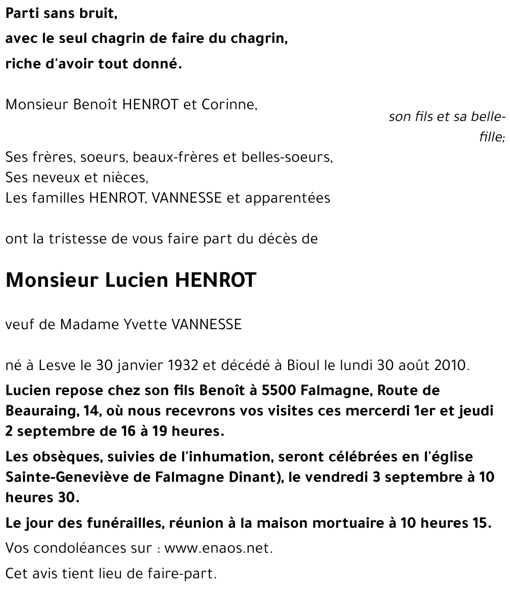 Lucien HENROT