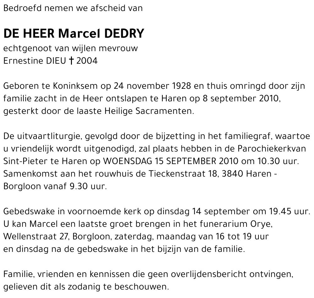 Marcel Dedry