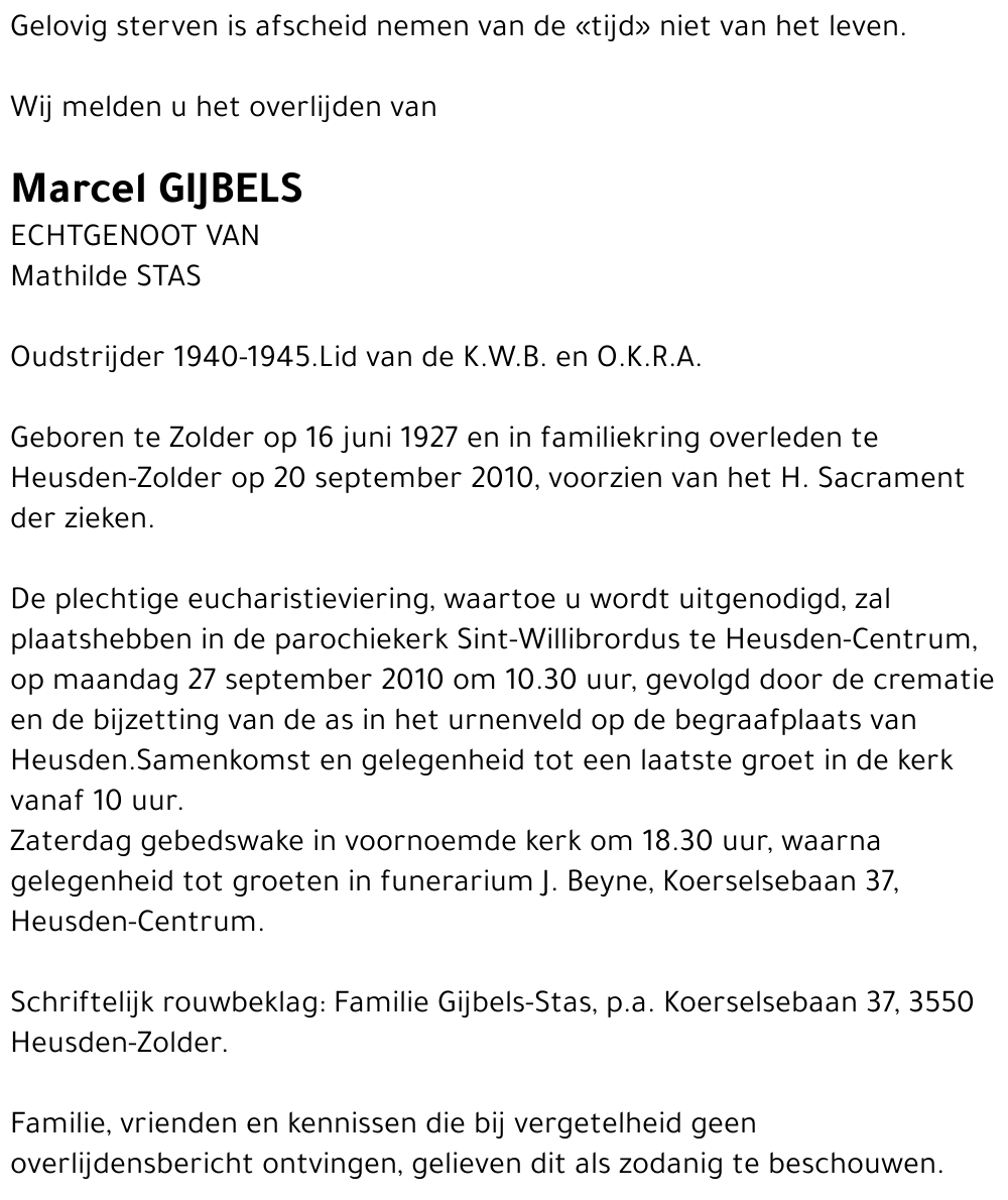 Marcel Gijbels