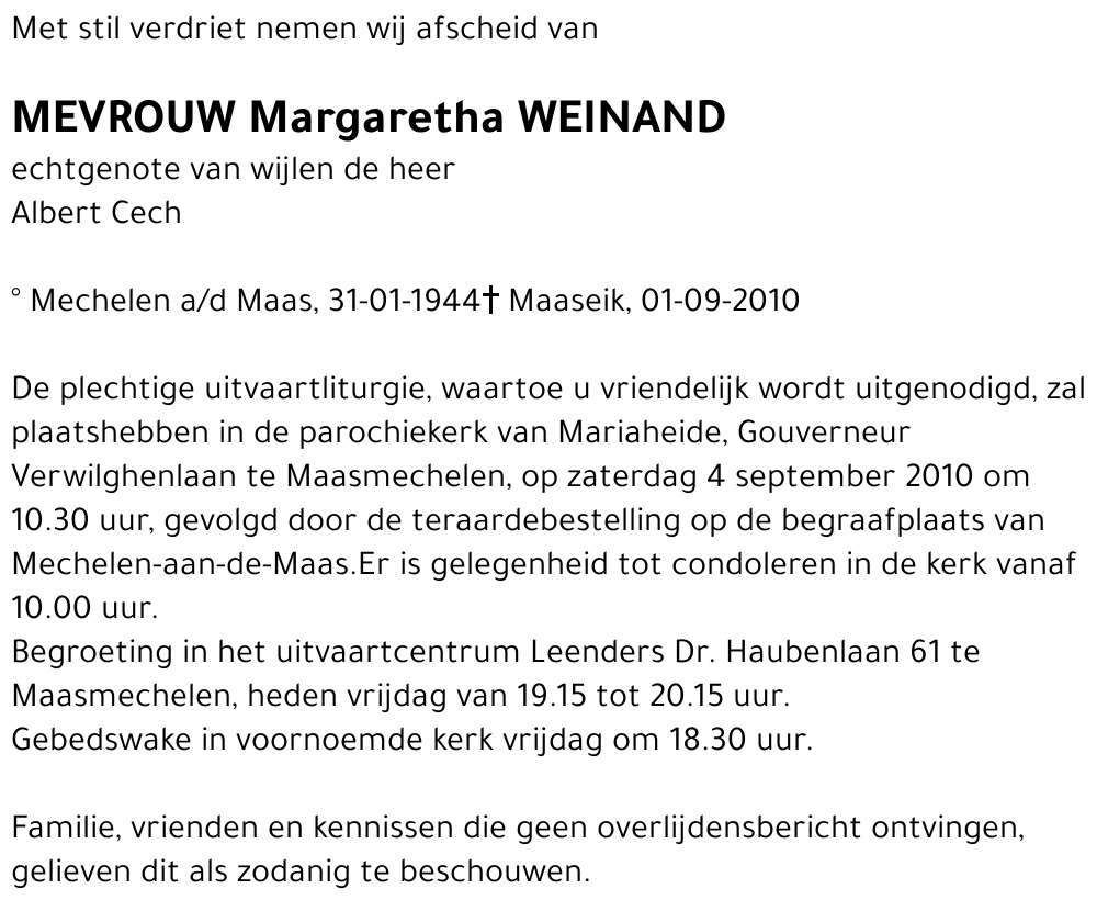 Margaretha Weinand
