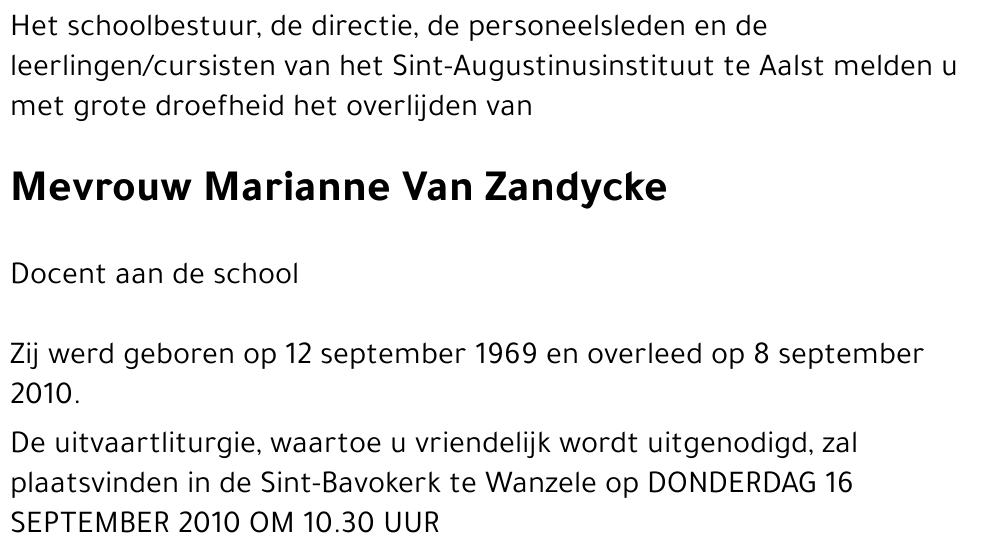 Marianne Van Zandycke