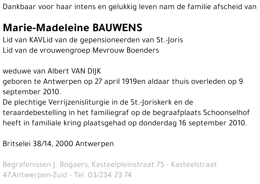 Marie-Madeleine Bauwens