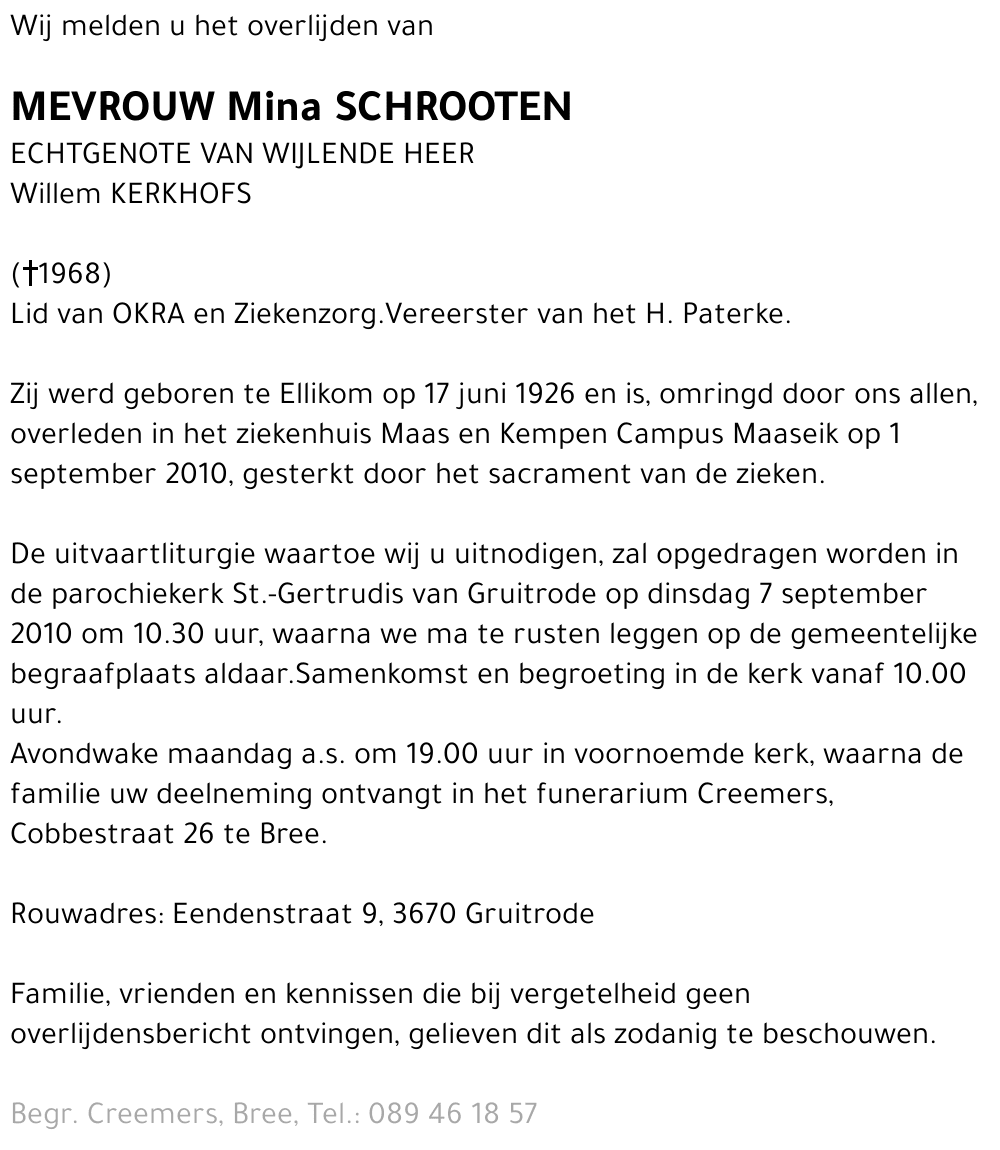 Mina Schrooten