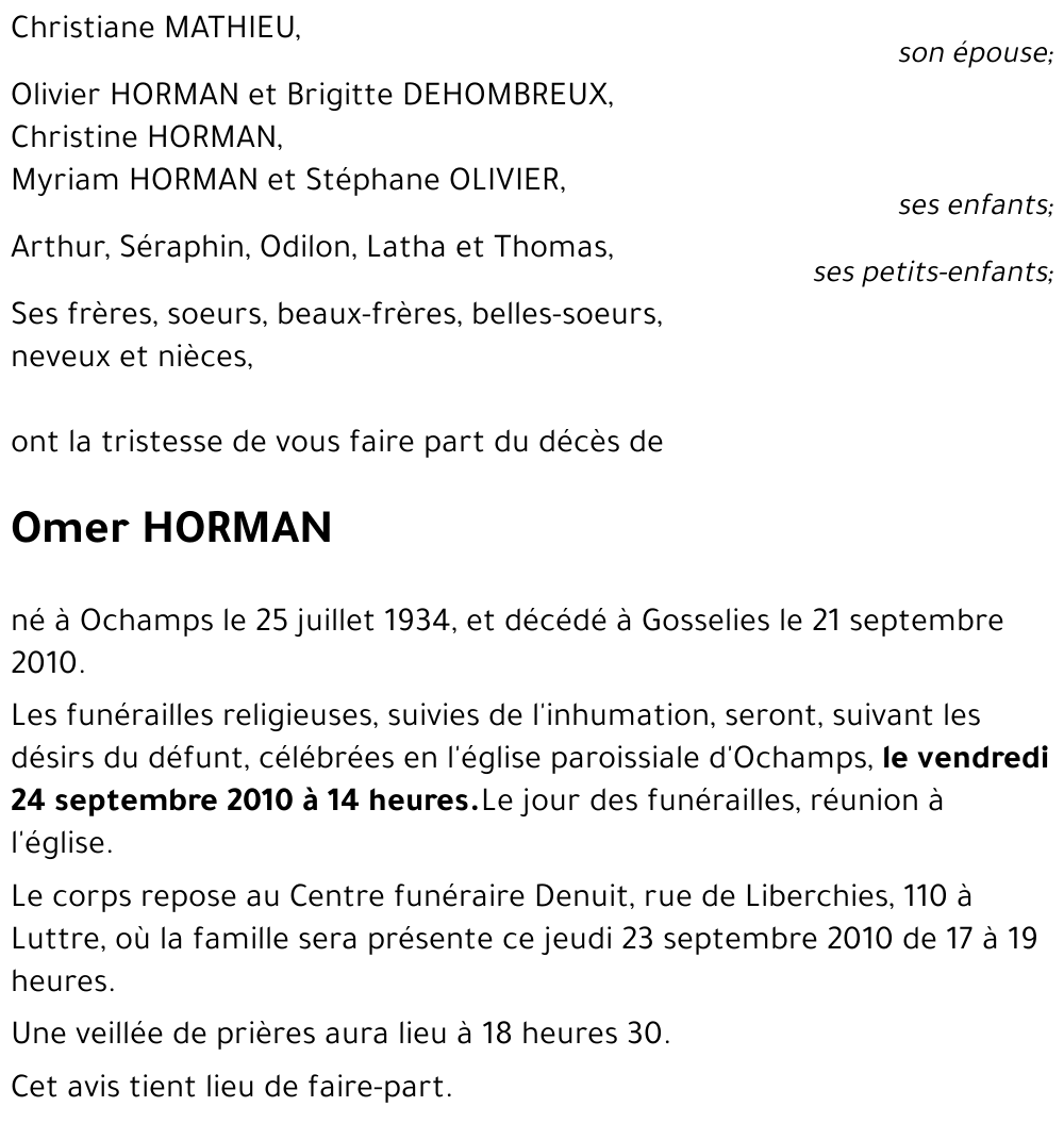 Omer HORMAN