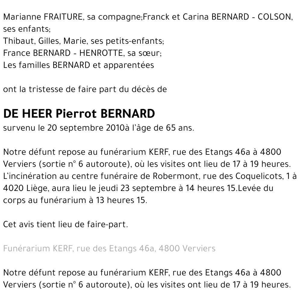 Pierrot Bernard