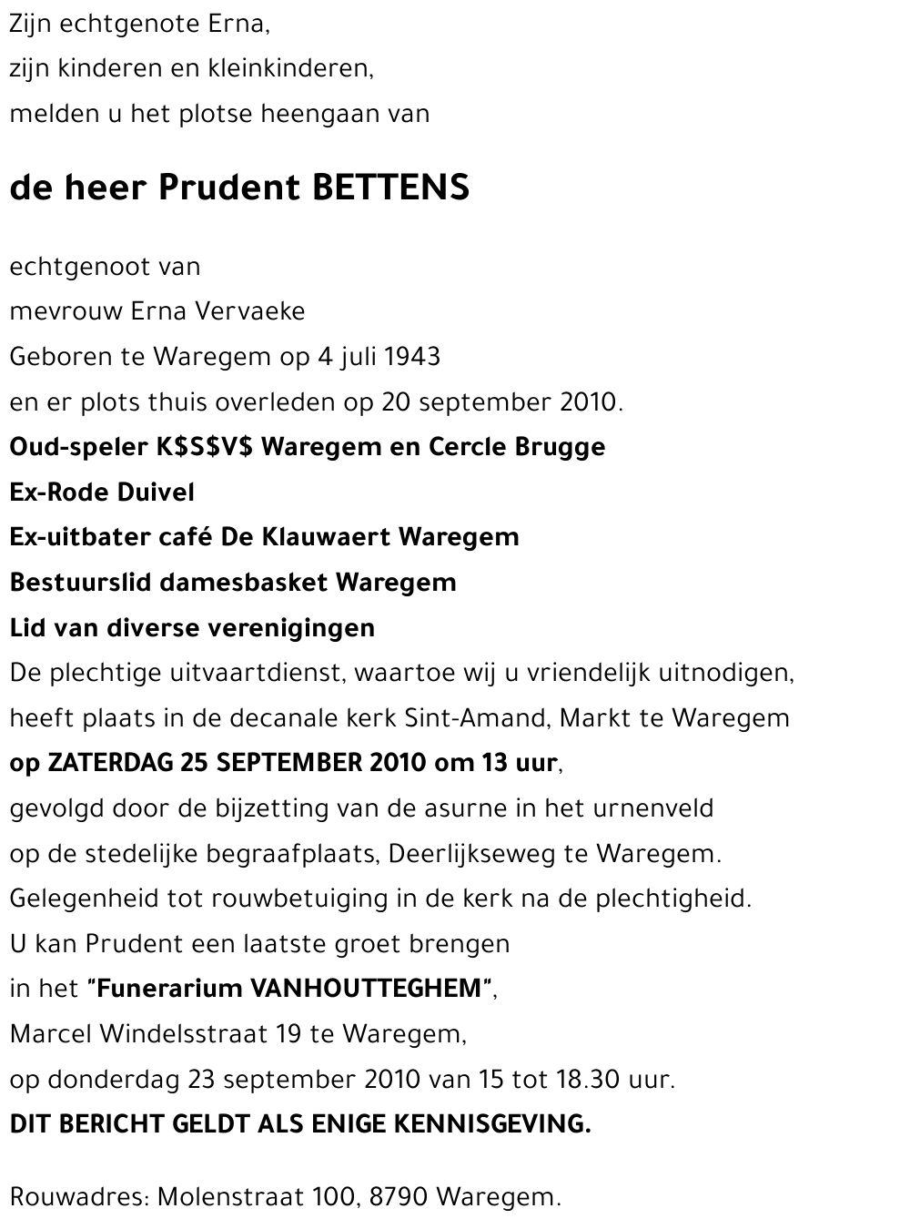 Prudent Bettens