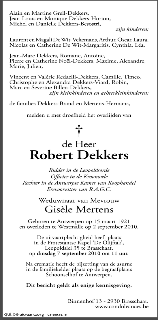 Robert Dekkers
