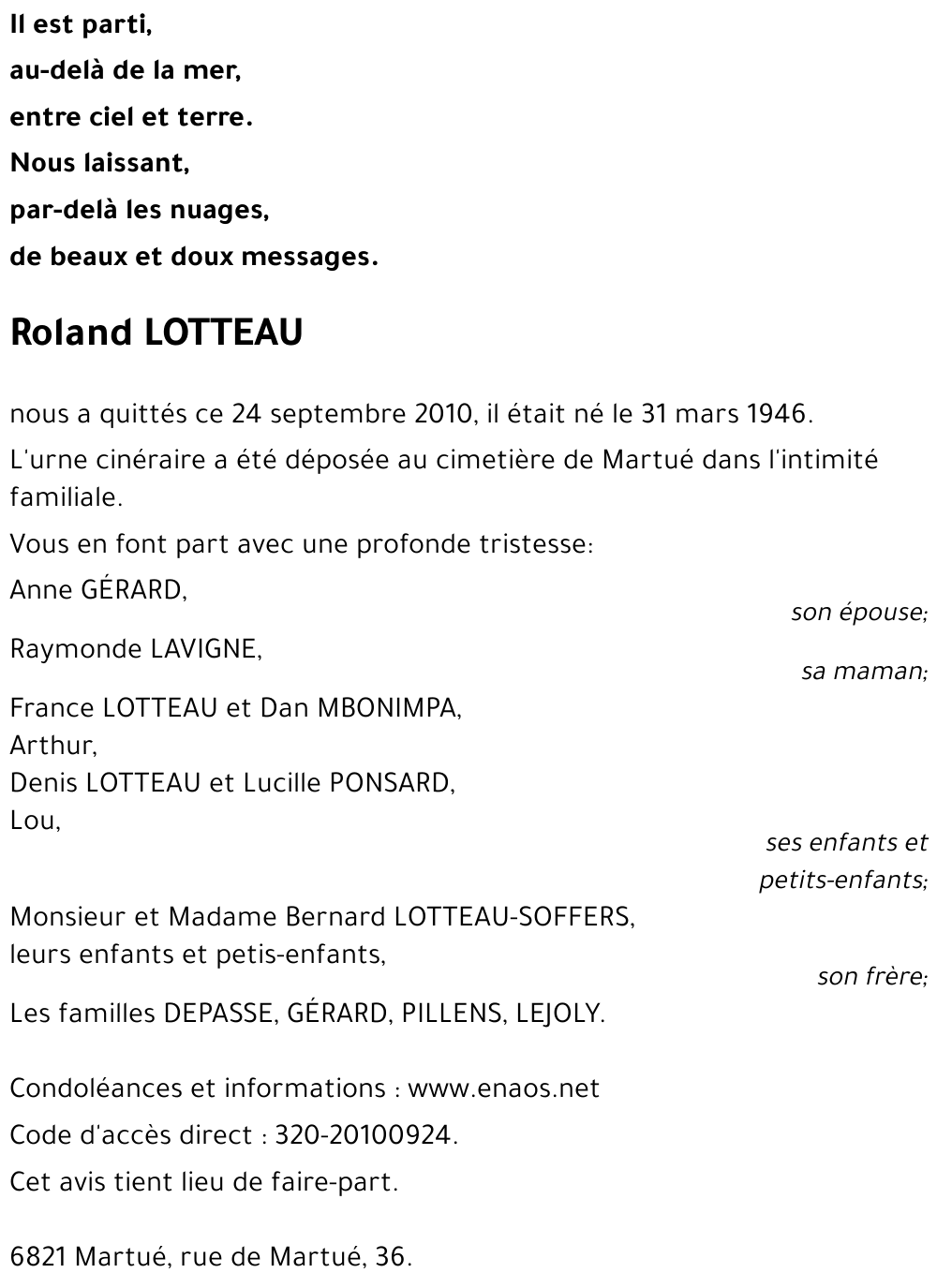 Roland LOTTEAU