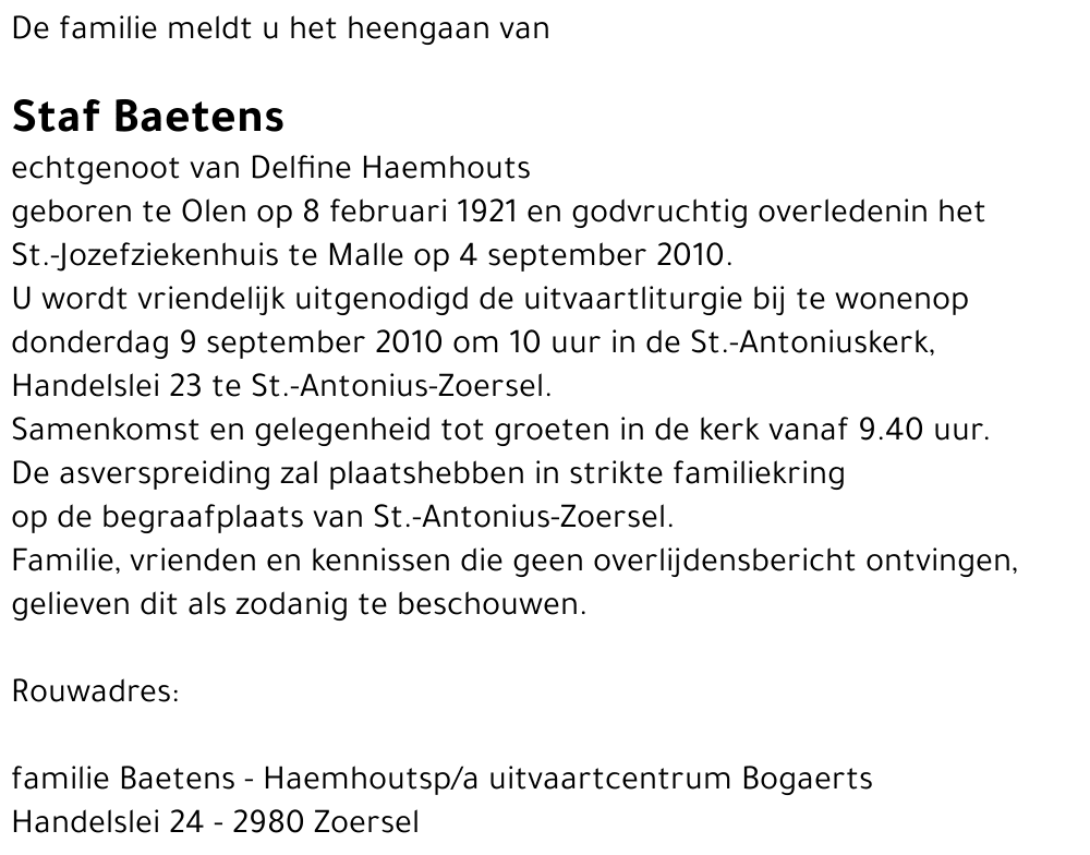 Staf Baetens