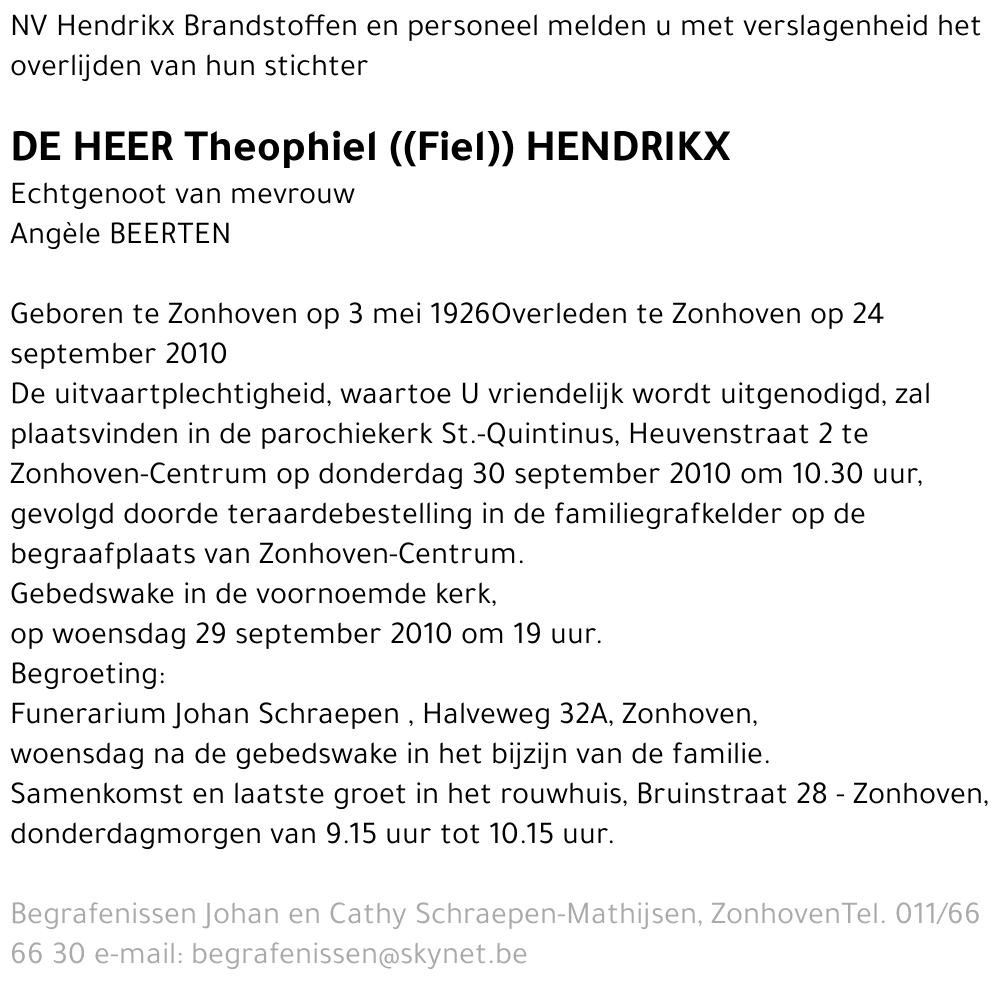 Theophiel Hendrikx