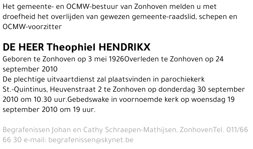 Theophiel Hendrikx