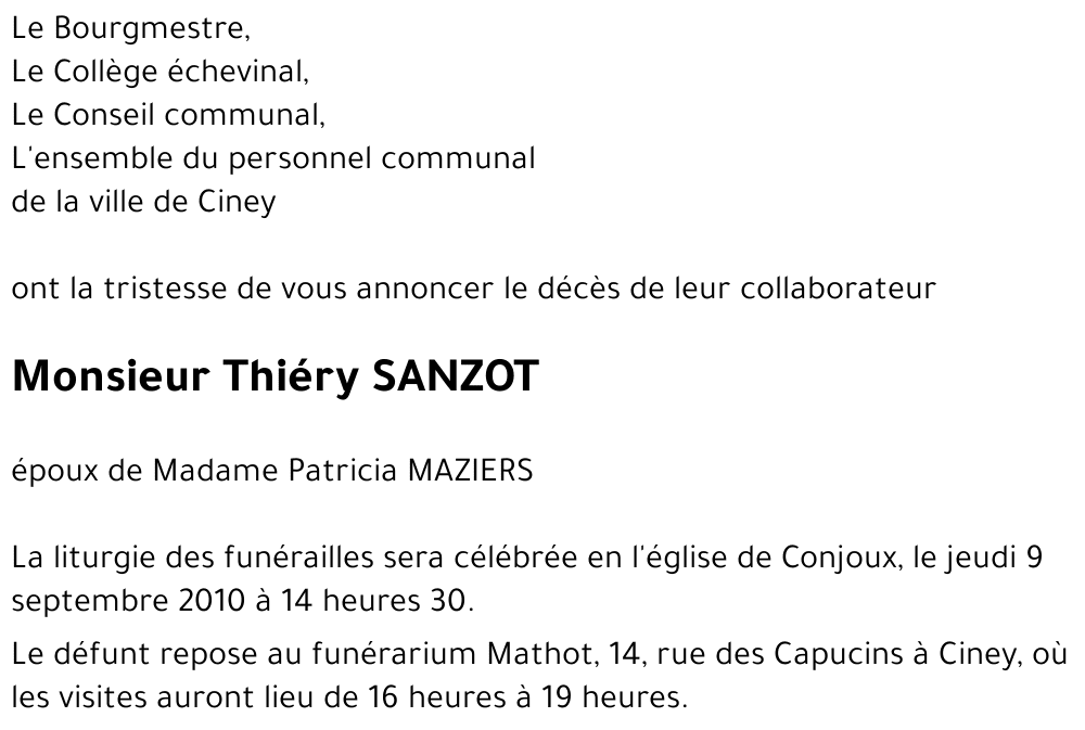 Thiéry SANZOT
