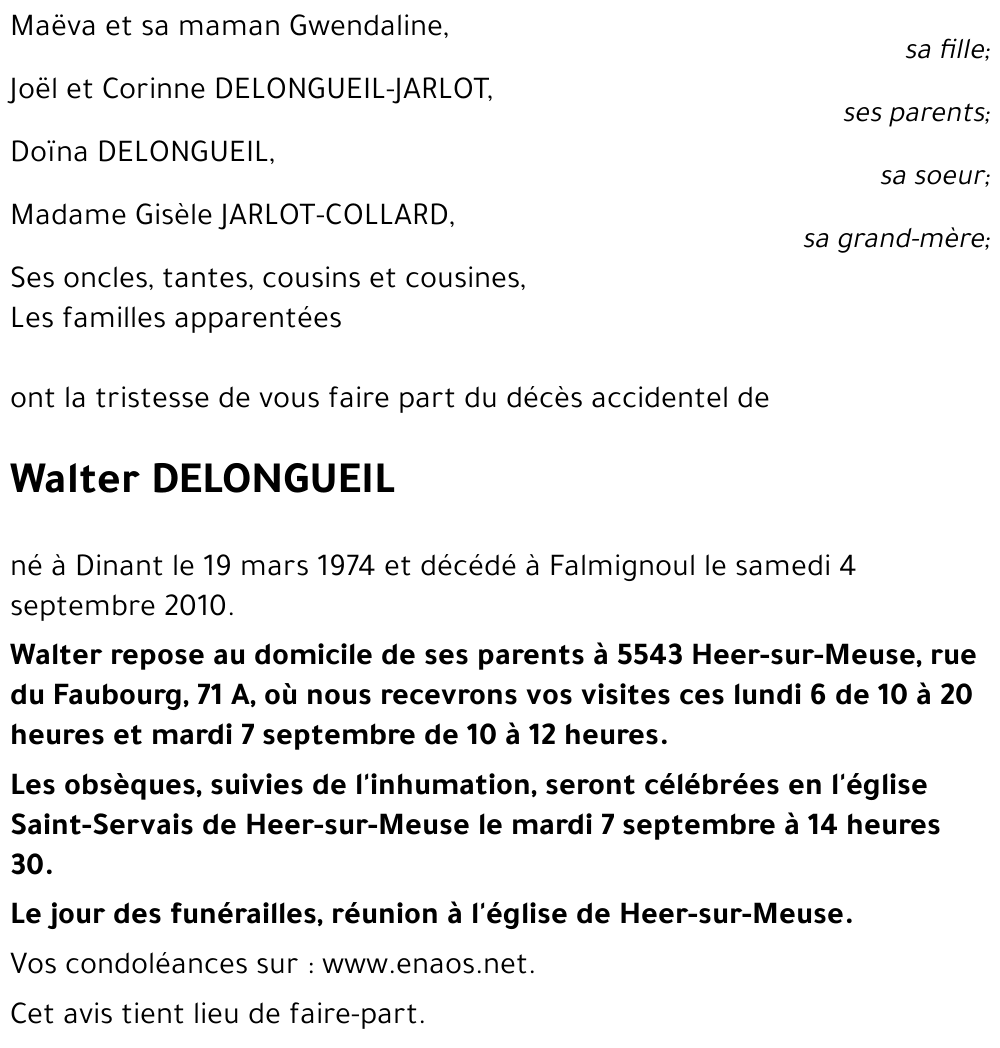 Walter DELONGUEIL