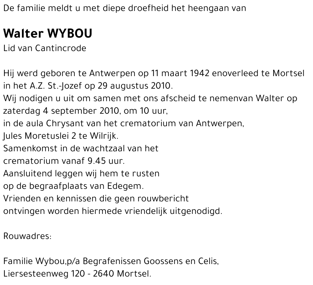 Walter Wybou