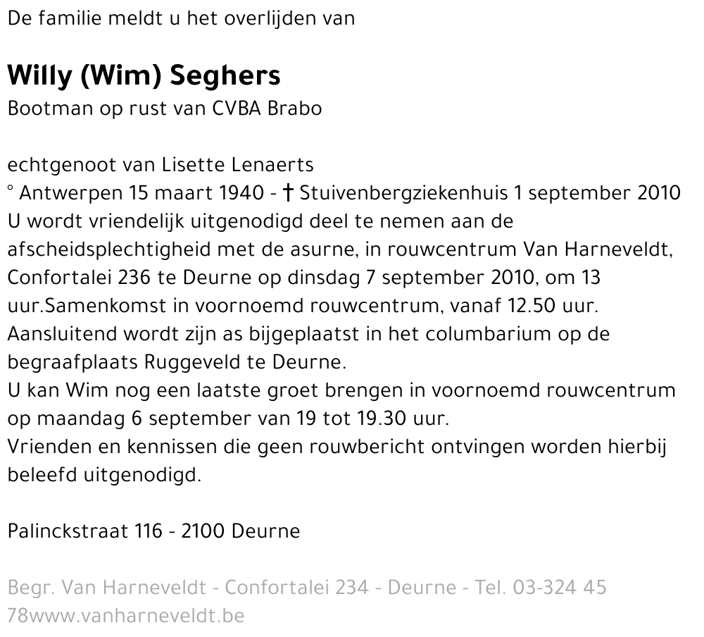 Willy (Wim) Seghers