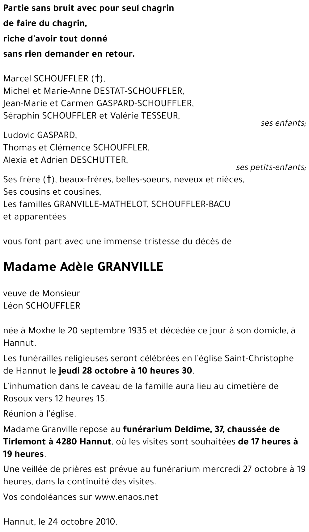 Adèle GRANVILLE