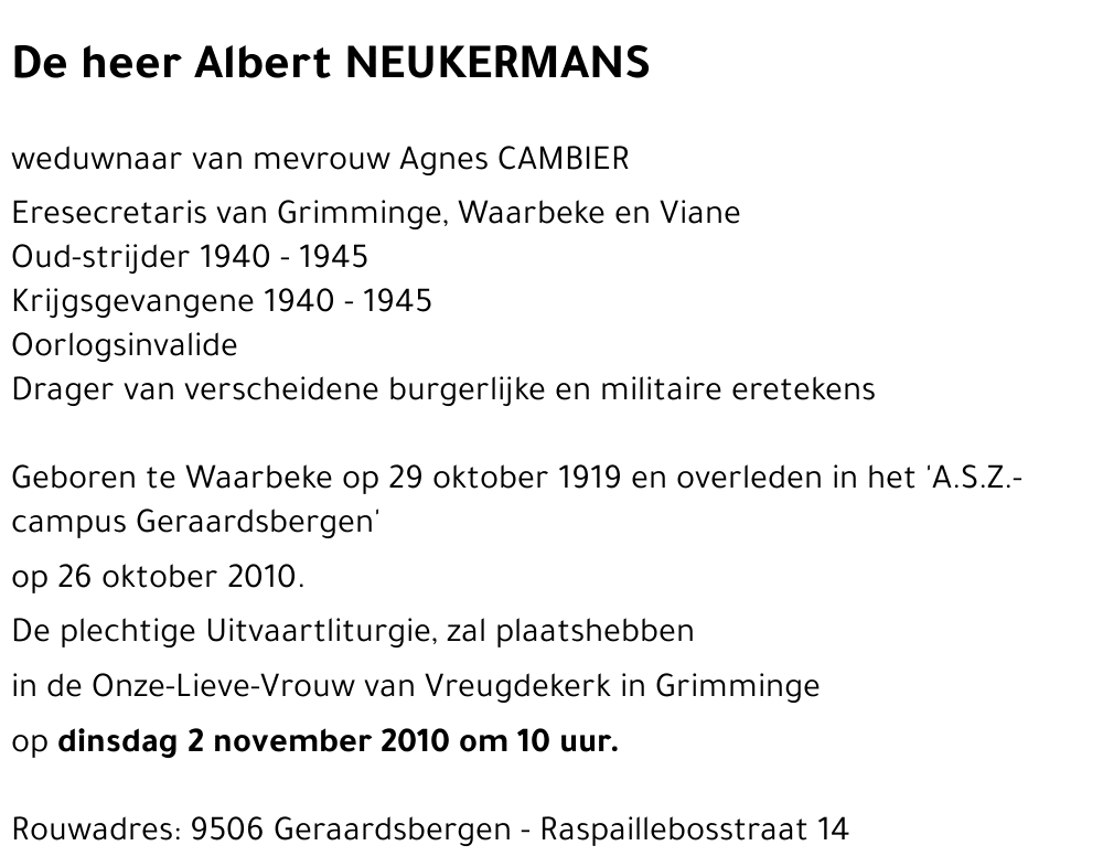 Albert NEUKERMANS