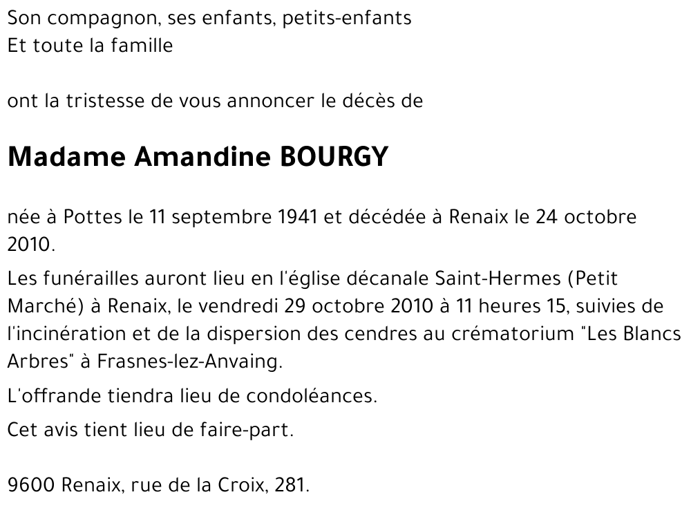 Amandine BOURGY