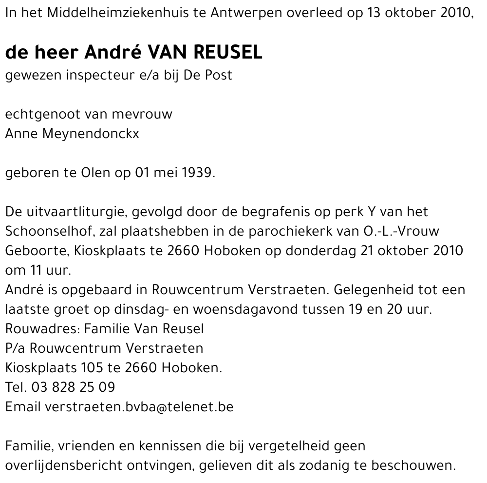 André Van Reusel