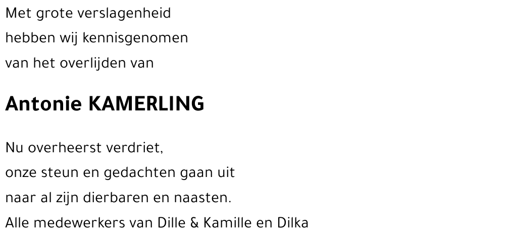 Antonie Kamerling