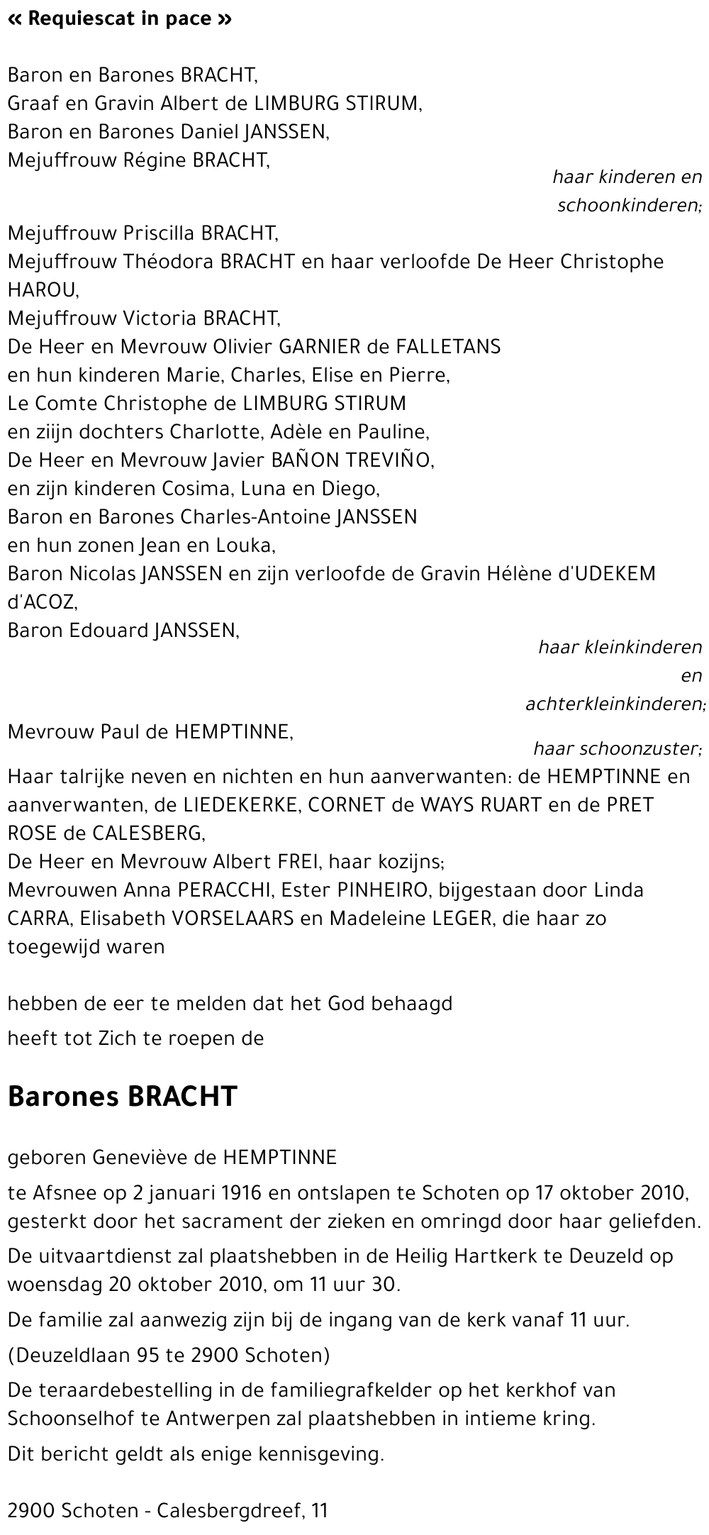  Barones BRACHT