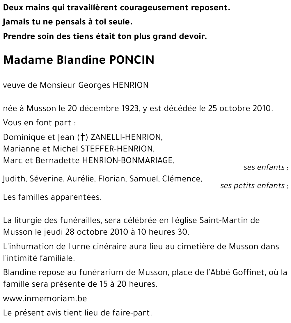Blandine PONCIN