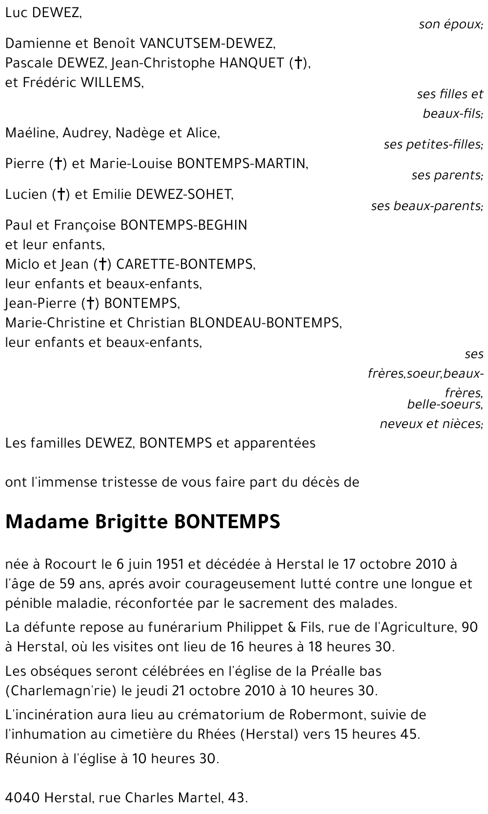 Brigitte BONTEMPS