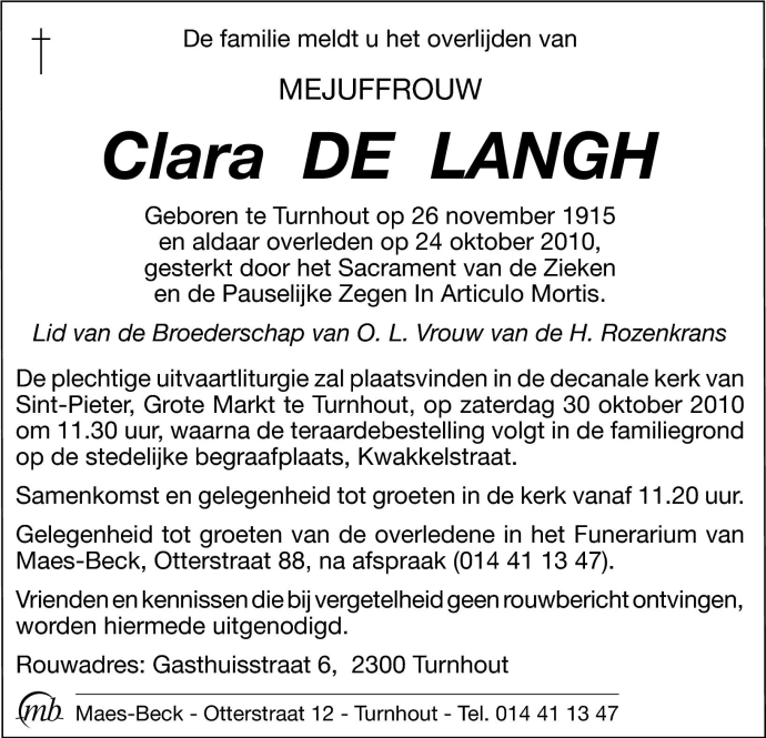 Clara De Langh