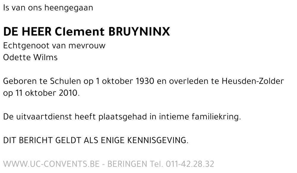 Clement Bruyninx