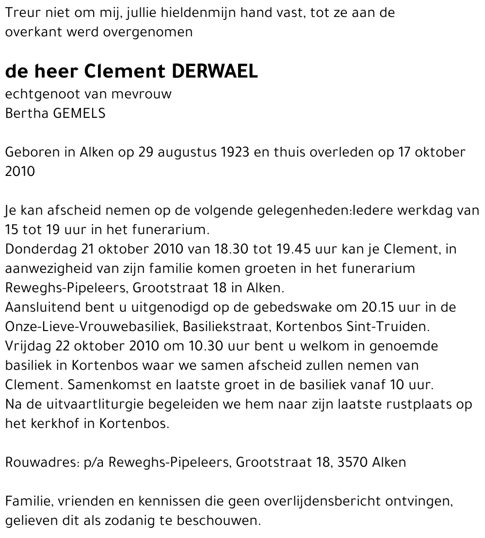Clement Derwael