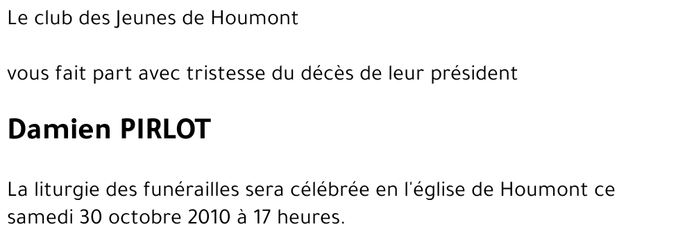 Damien PIRLOT