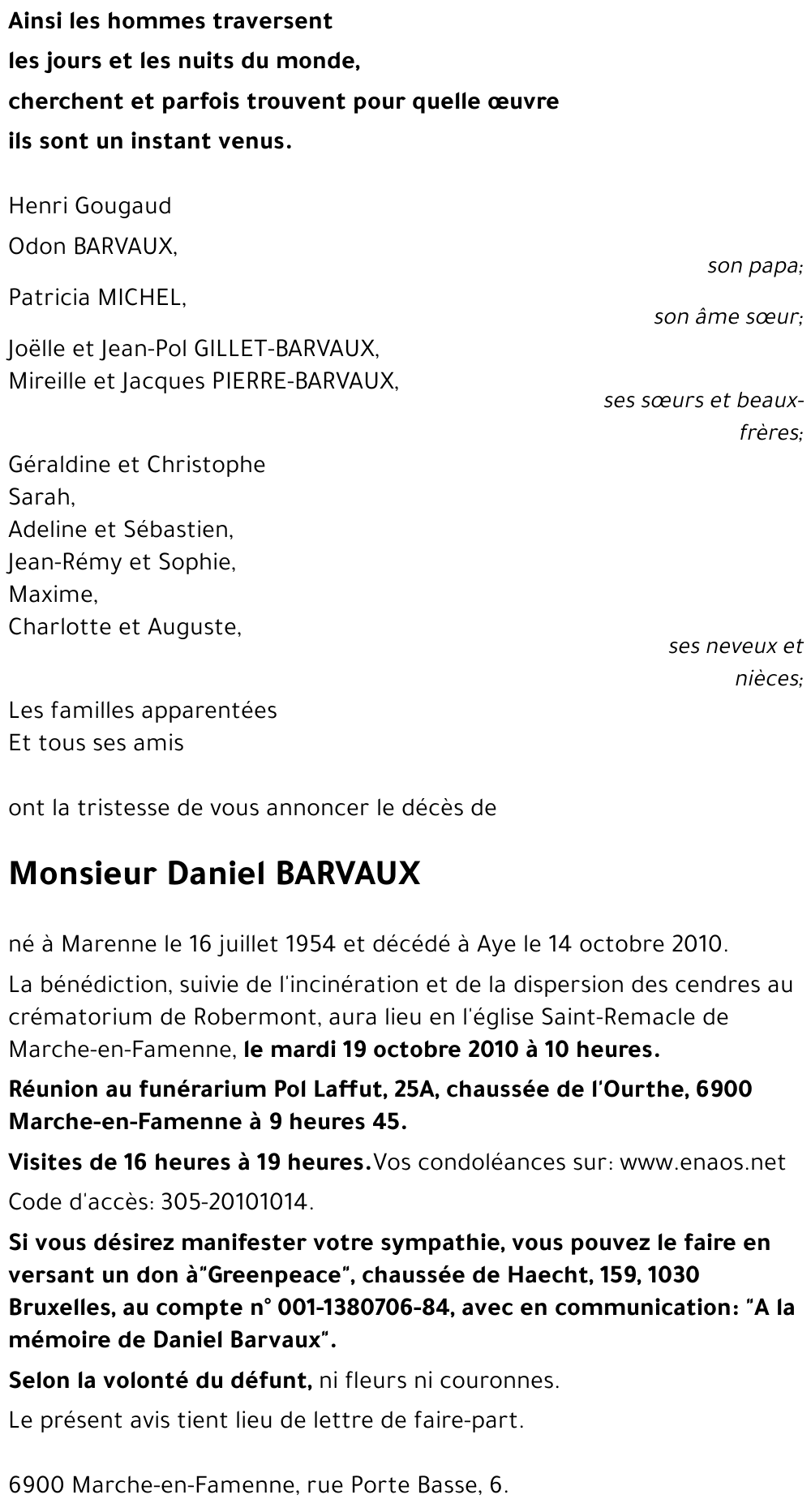 Daniel BARVAUX