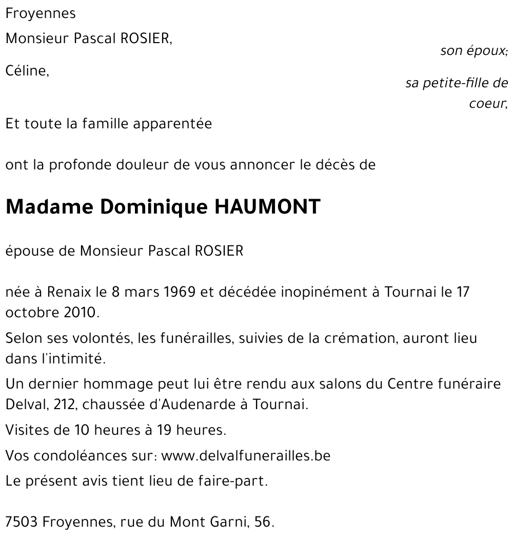 Dominique HAUMONT