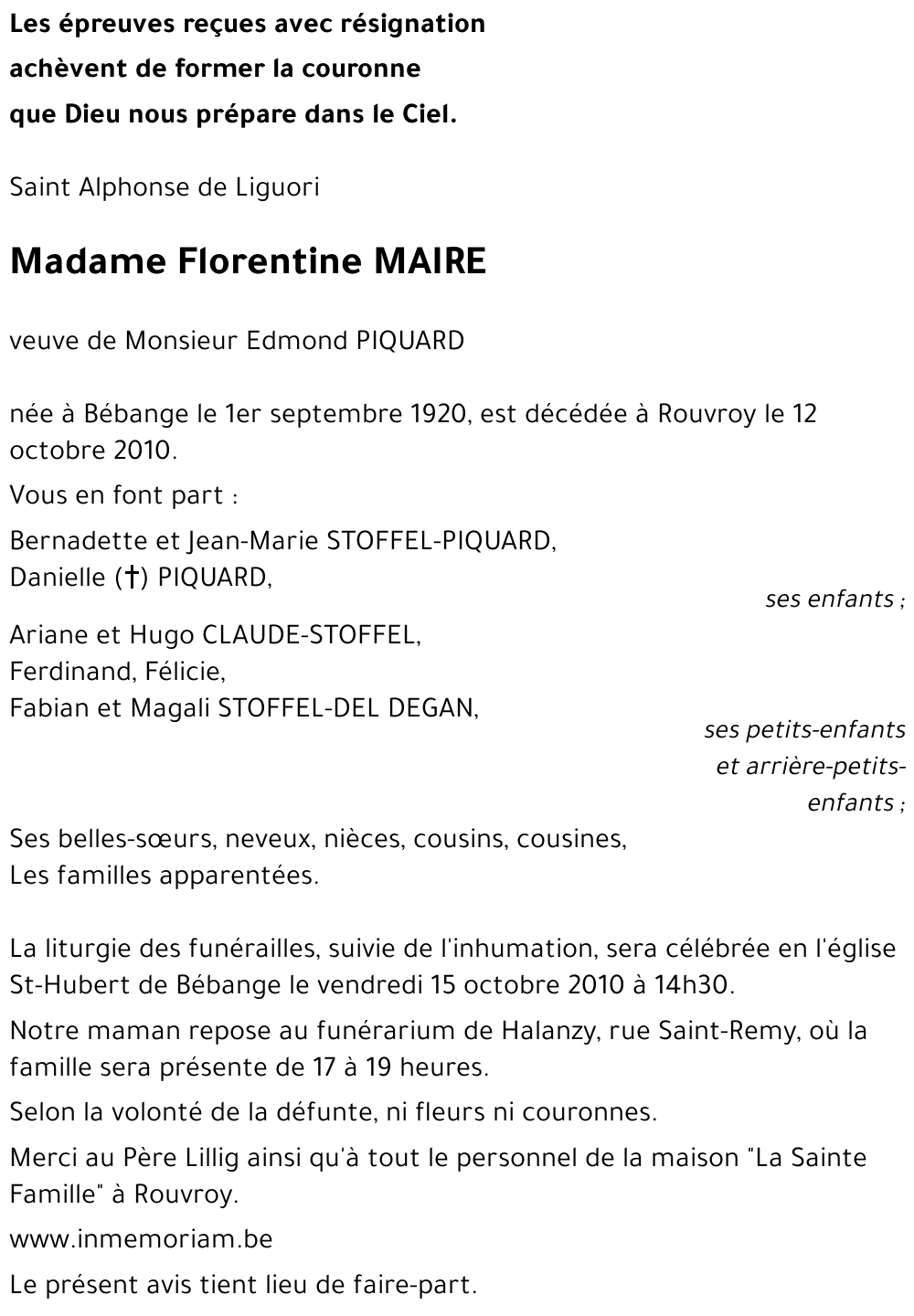 Florentine MAIRE