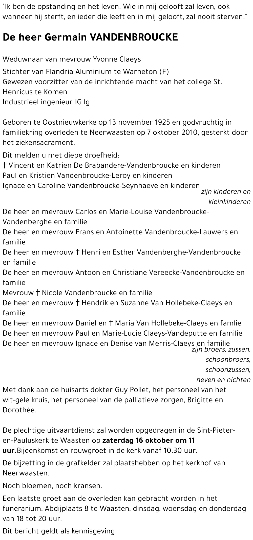 Germain VANDENBROUCKE