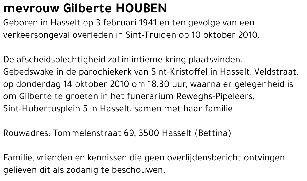 Gilberte Houben