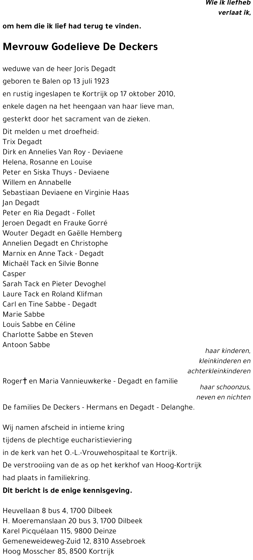 Godelieve De Deckers