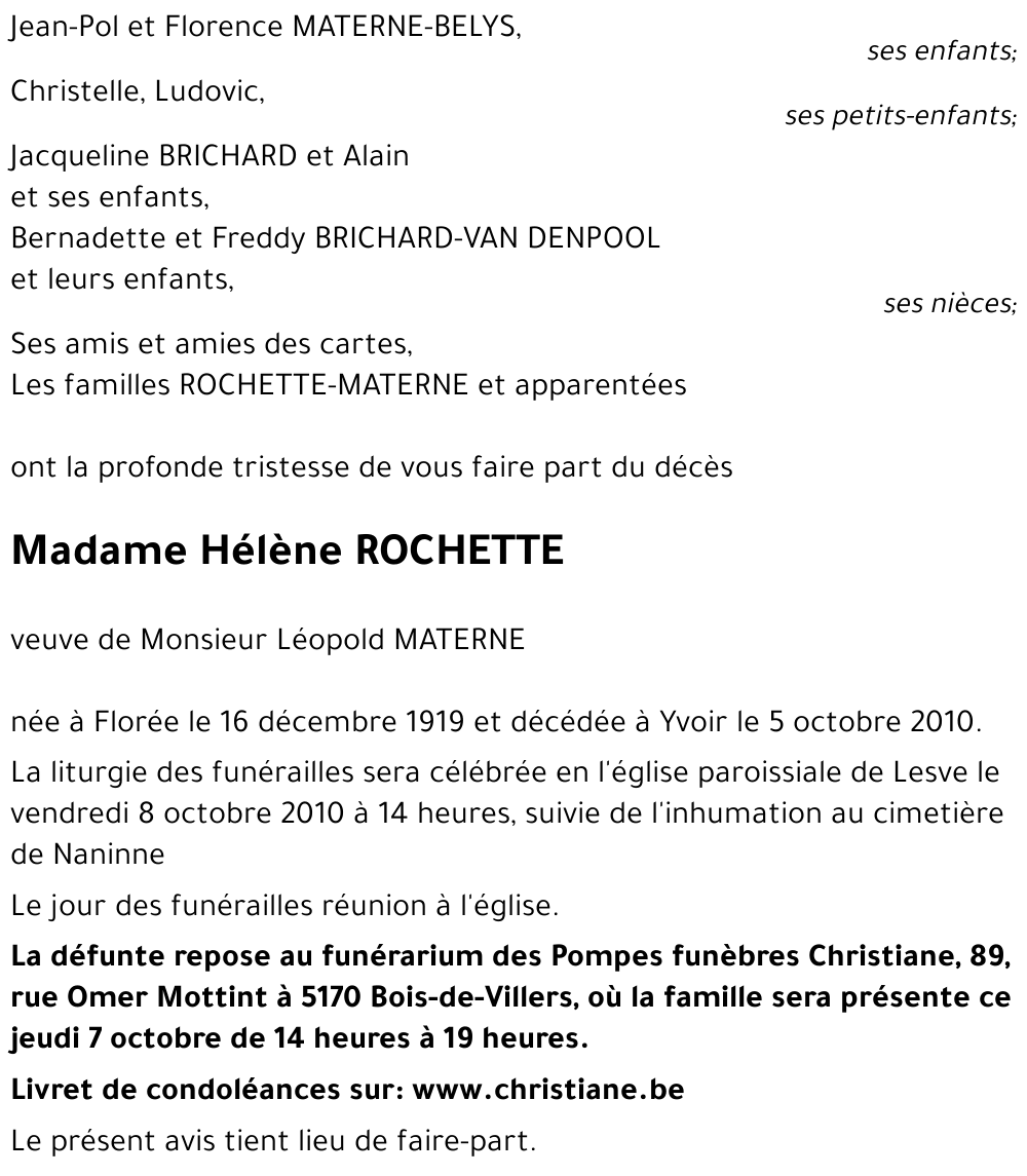 Hélène ROCHETTE