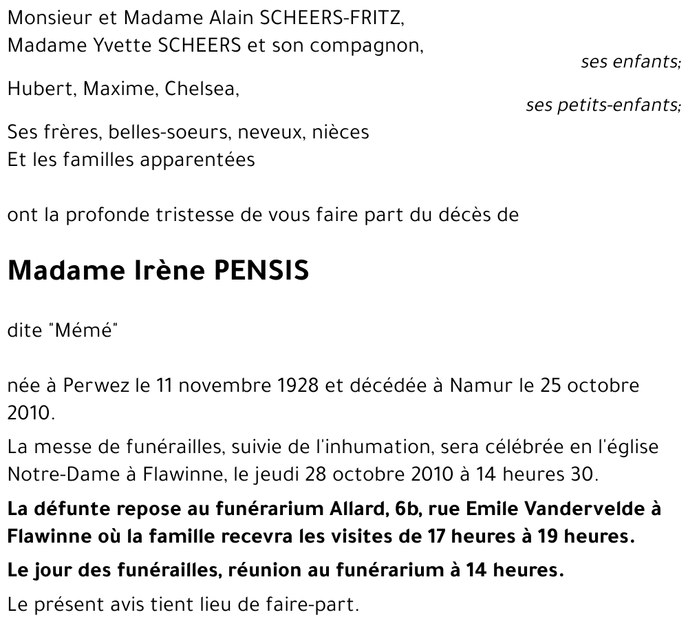 Irène PENSIS