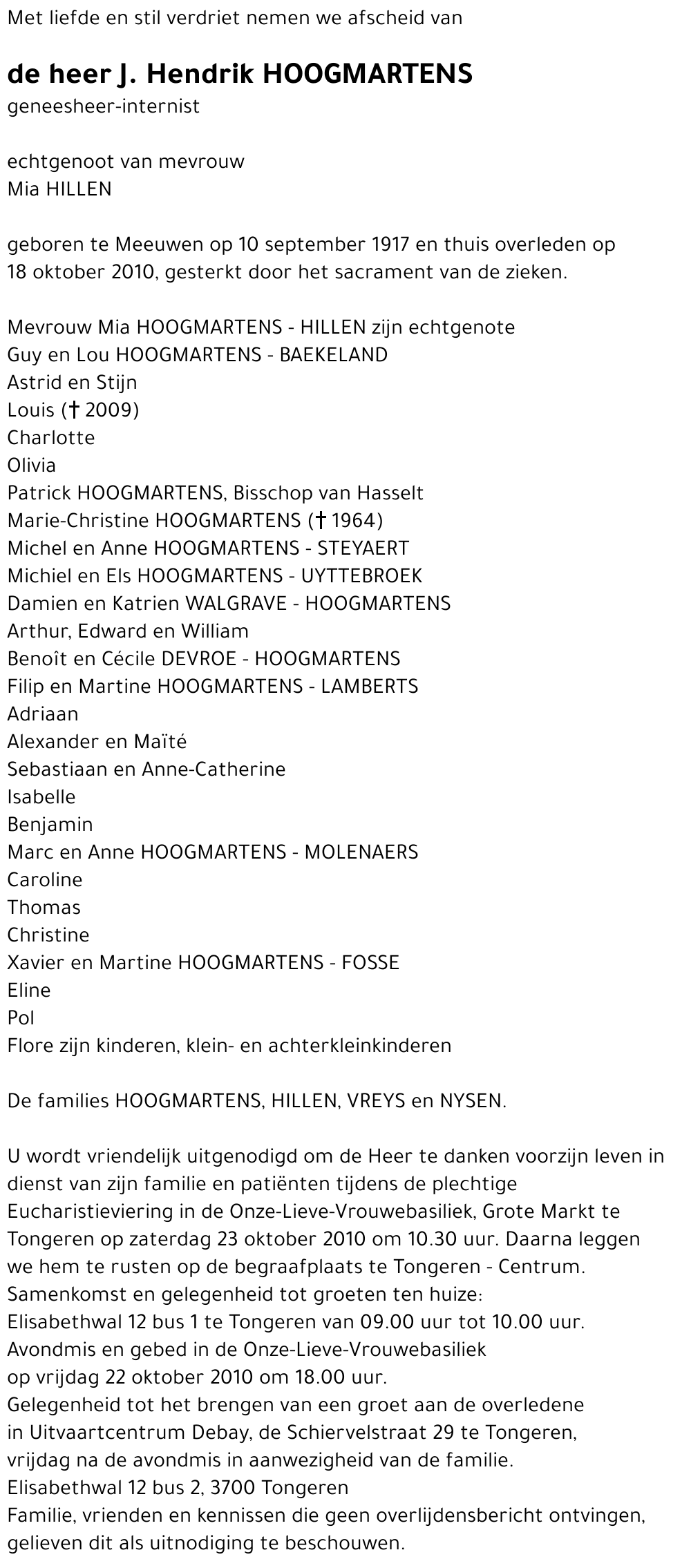 J. Hendrik HOOGMARTENS