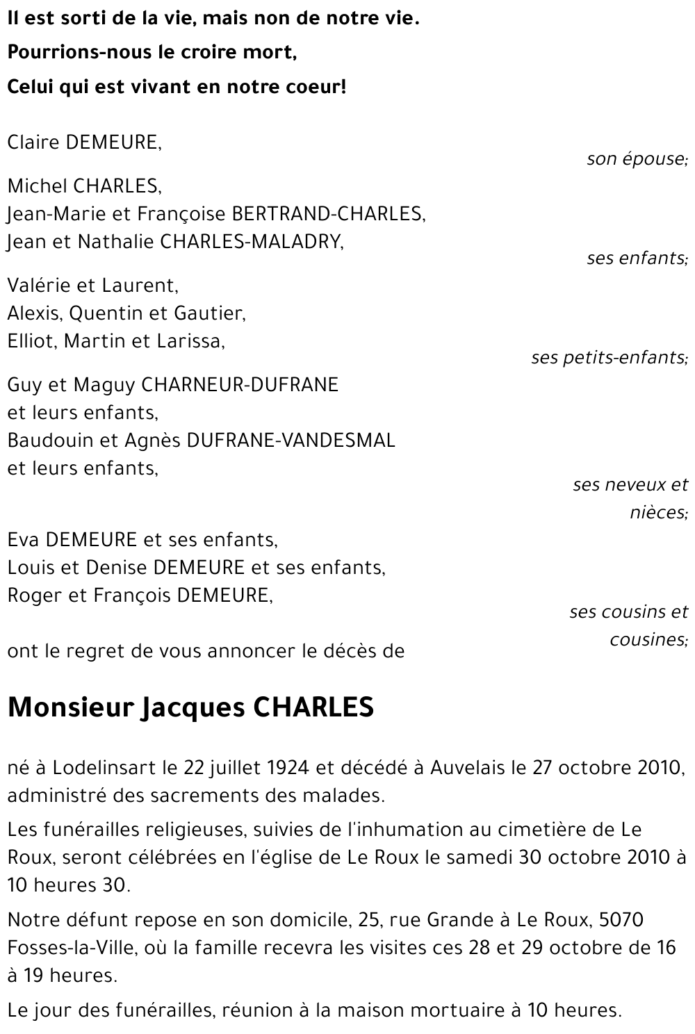 Jacques CHARLES