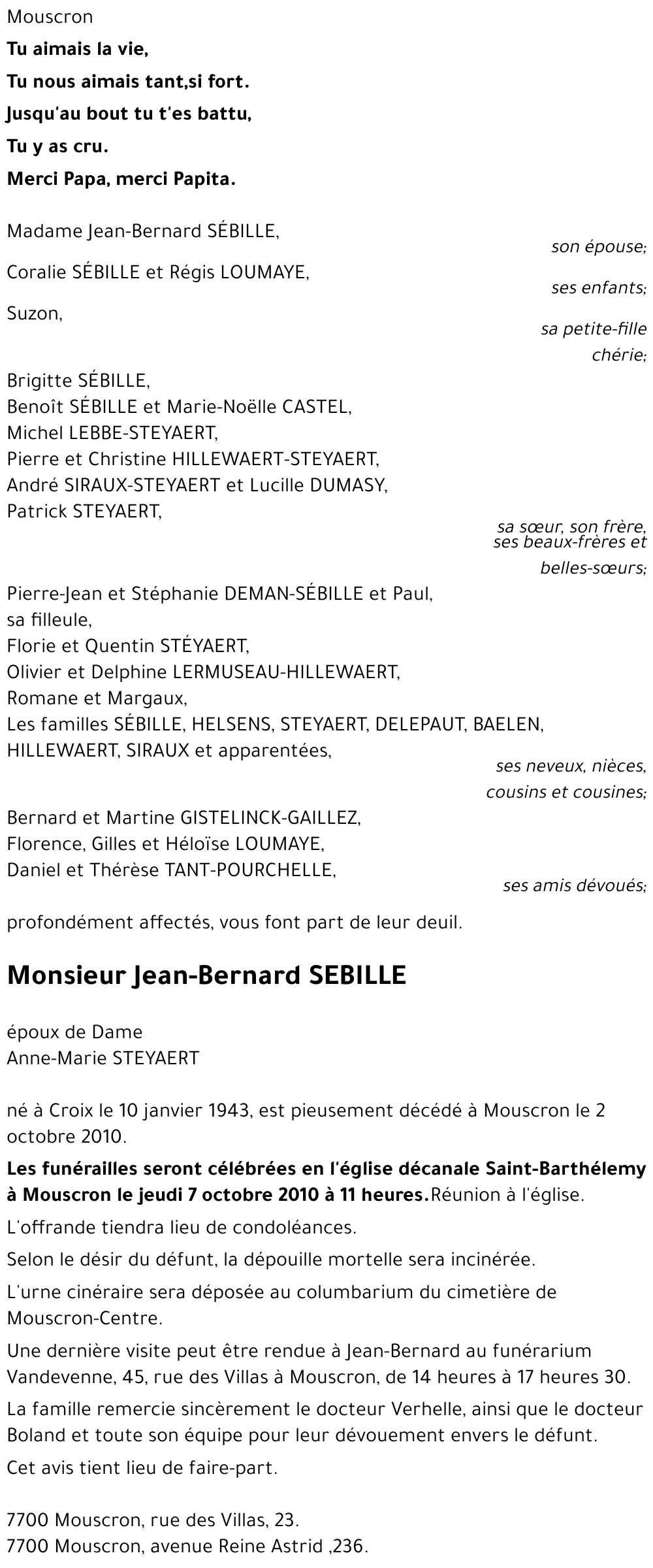 Jean-Bernard SEBILLE