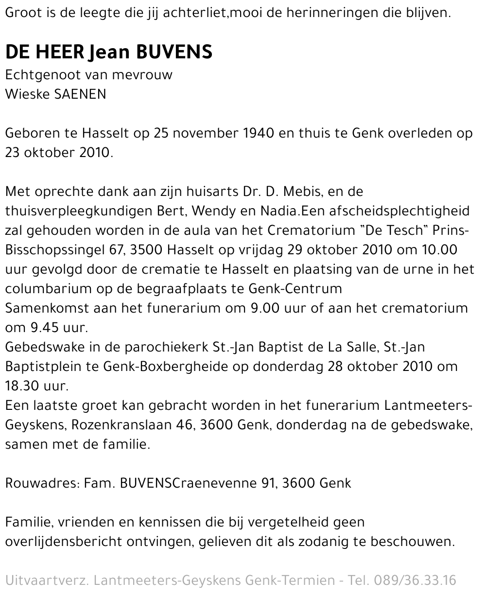 Jean BUVENS