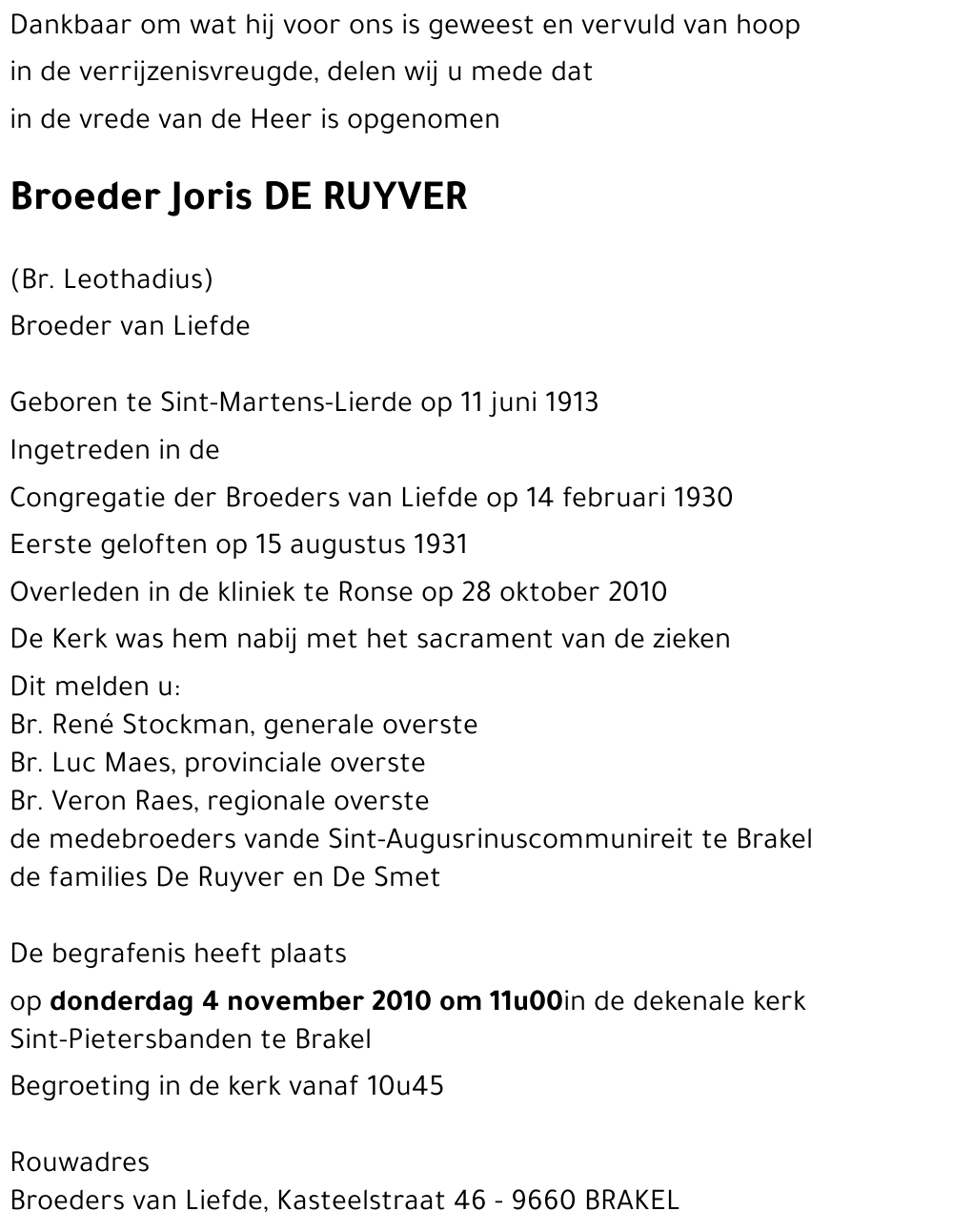 Joris DE RUYVER