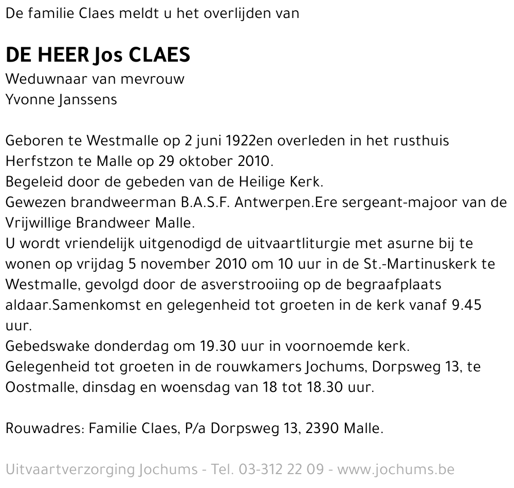 Jos Claes