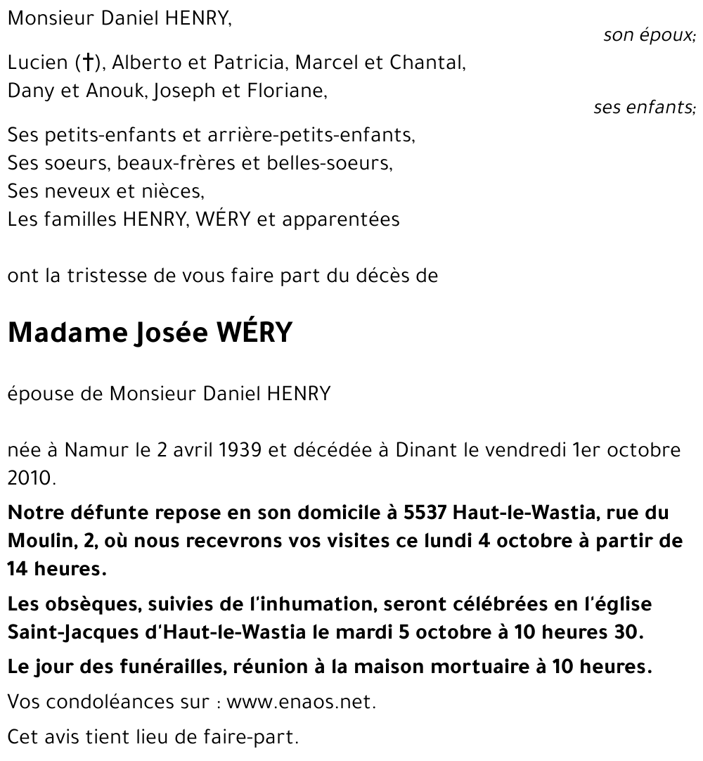 Josée WÉRY