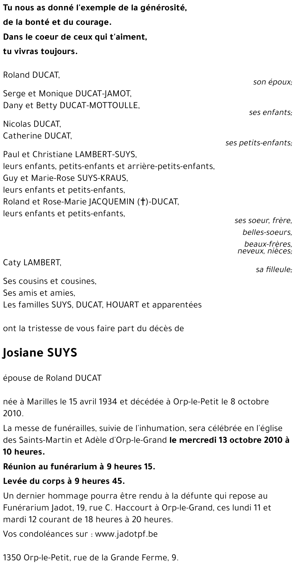 Josiane SUYS