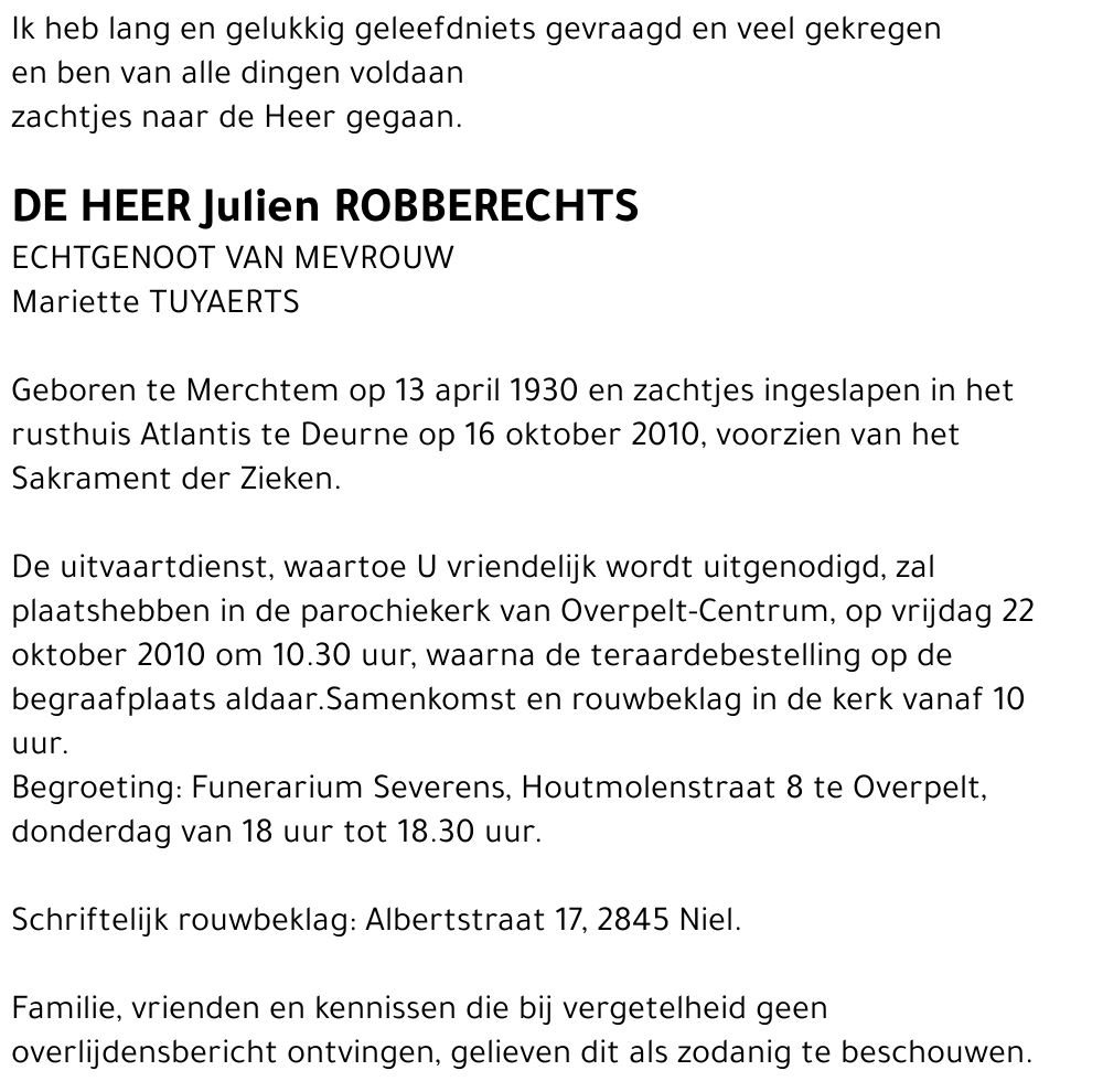 Julien ROBBERECHTS