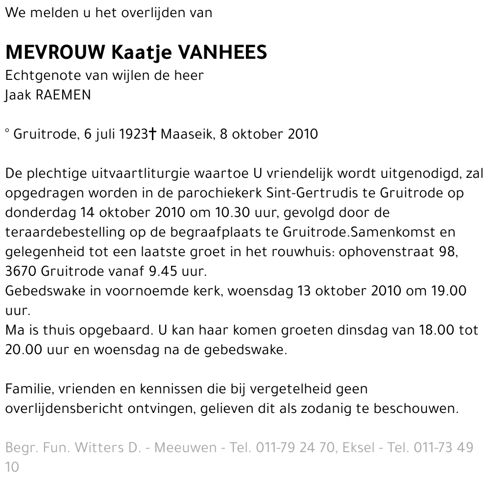 Kaatje Vanhees