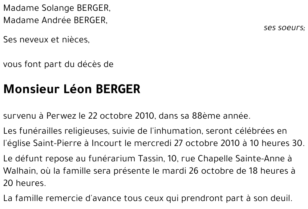 Léon BERGER